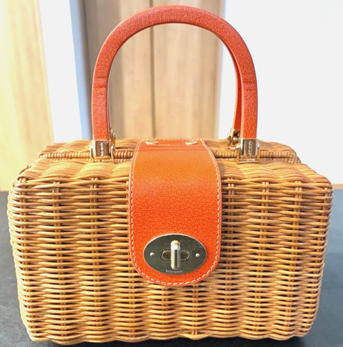 Borsa cestino vimini - borsa,