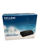 TP-Link TD-8616 ADSL2+ modem Ethernet cablato con adattatore di alimentazione sdoppiatore in scatola