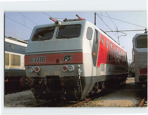 Cartolina locomotore e444r - cartolina,