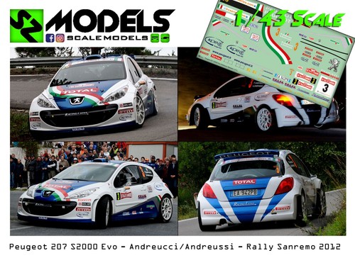 Decal set peugeot - 1/43,