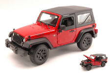 MODELLINO AUTO STATICO MAISTO JEEP WRANGLER 2014 ROSSO MODELLISMO SCALA 1:18