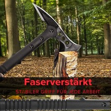 Ascia Tactical TOMAHAWK design nera CON TASCA TESTA ascia di salvataggio campeggio ascia