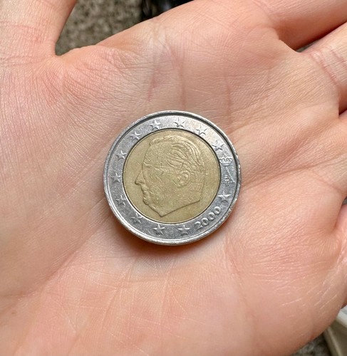 Rara moneta euro belgio 2000 - moneta, 2