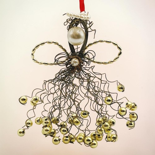 Angelo vintage filo oro - , perle