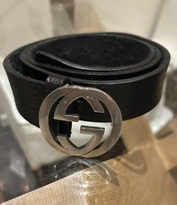 Gucci cintura uomo pelle nera