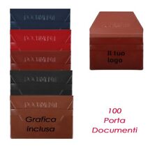 Portadocumenti personalizzabile con logo aziendale grafica inclusa 100 pezzi
