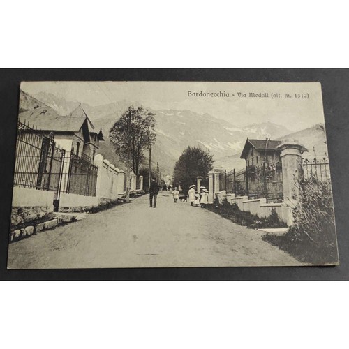 Cartolina bardonecchia via - bardonecchia,