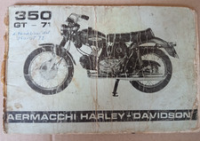 Aermacchi Harley-Davidson 350 GT 1971 manuale uso libretto italiano originale 