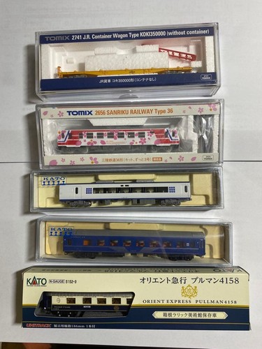 Lotto vagoni treno misto tomix - vagoni,