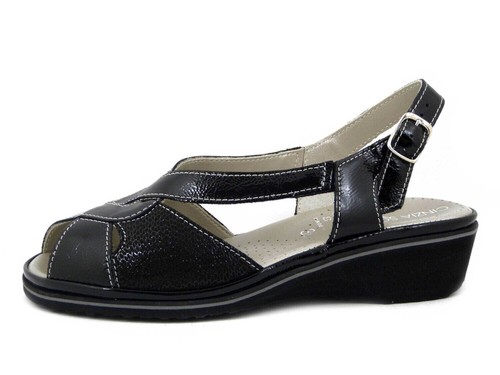 Sandali donna comfort neri - sandali,