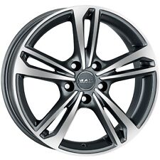 Cerchio in Lega MAK EMBLEMA 8x 18 pollici 5x112 ET42 CB76 GUN METAL MIRROR FACE