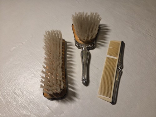 Set toilette antico argento - set,