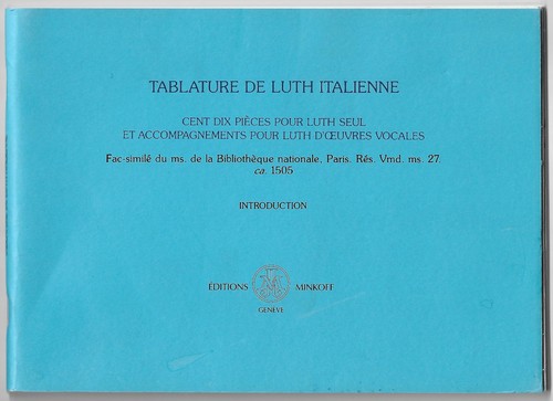Italian lute tablature - lute,