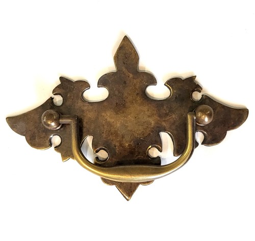Maniglia piastra ottone
