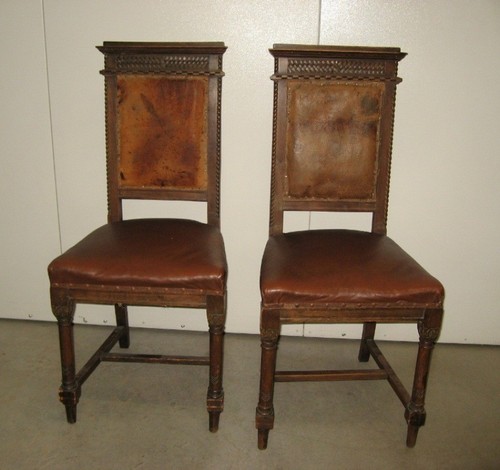 Coppia sedie antiche - , p.900