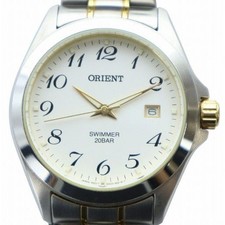 Orologio Orient Quartz Quadrante Argento Calendario GZ00-A10-R Acciaio Inox 2...