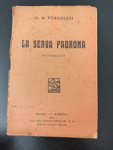 Serva padrona pergolesi - padrona,