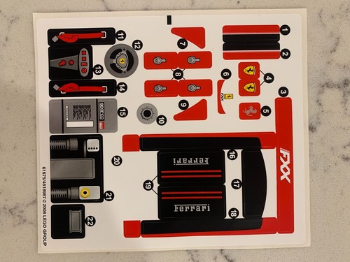 Lego foglio adesivo per - per, 8156