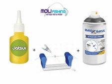 KIT PREPARAZIONE TRAVI PESCA SURFCASTING BOLENTINO COLLA + ATTIVATORE + SUPPORTO