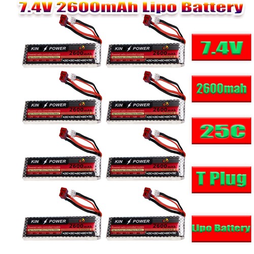 2600mah batteria lipo - 7,4v,