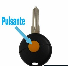  1 Tasto Chiave Pulsante Telecomando PER SMART FORTWO 450 Gommino 1 serie smart