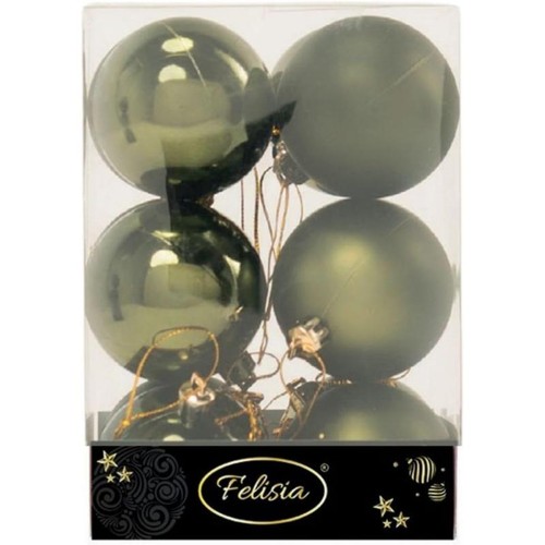 Palle natale plastica 6cm - natale,