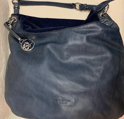 Borsa mano tosca blu grande - borsa,