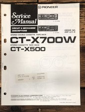 Pioneer CT-X700W CT-X500