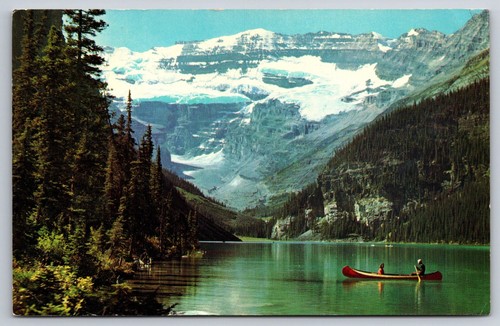 Cartolina canoa lago louise - lago,
