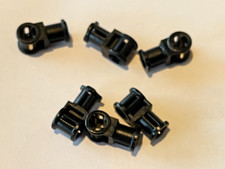 6 x LEGO TECHNIC Black Connector with Axlehole 32039 / Set 41999 8466 8435 8479