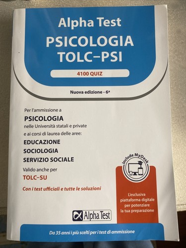 Alpha test psicologia - test,