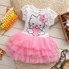 Beautiful Girl Kitty Dress 2-8