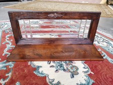 MENSOLA IN MASSELLO CON VETRI A PIOMBO