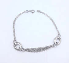 Bracciale donna catenina oro bianco 18kt grammi 1,90 cm20