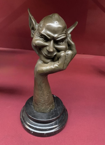 Scultura diavolo bronzo - , statua