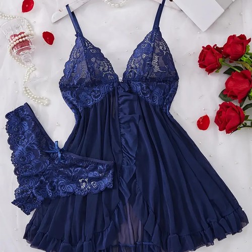 Set lingerie donna - donna, blu