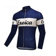 Maglia ciclismo invernale Eroica felpata abbigliamento bici