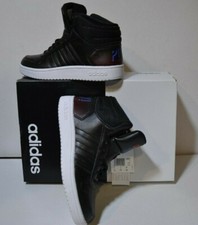 Scarpe Adidas Hoops Mid nero, alte , modello sportivo calzatura comoda