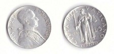 1953 Vaticano Lire 5 Pio XII
