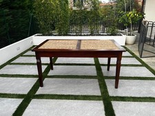 tavolo in legno da soggiorno piano in banano struttura legno teack cm 160x90x75 