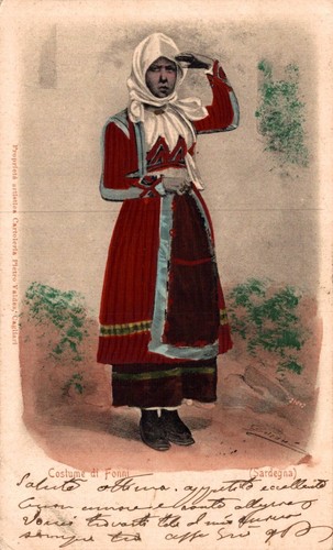 Cagliari fonni costume - , f