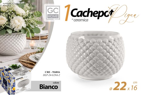 Vaso pigna cachepot ceramica - pigna,