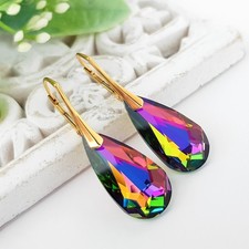 Orecchini oro con cristalli