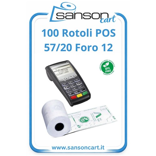 100 rotoli termici - termici, pos