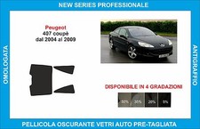 pellicole oscuranti vetri peugeot 407 coupè  dal  2004 al 2009 kit posteriore