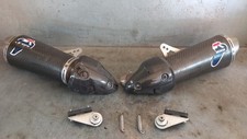 Terminali di Scarico in Carbonio Ducati Monster 696 796 1100 Termignoni # LEGGI #