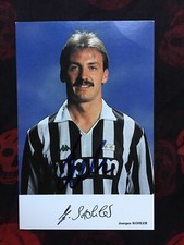 Autografo JÜRGEN KOHLER-Juventus Torino 91/92-NS BRD-Ex-Bayern/Waldhof/BVB-AK