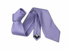 Cravatta seta lilla a pois
