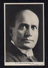 CARTOLINA FOTOGRAFICA S.E.BENITO MUSSOLINI FORMATO PICCOLO