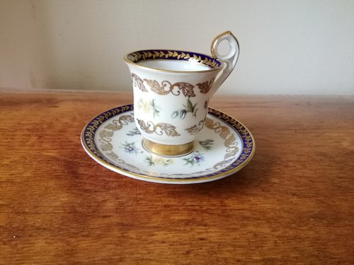 Tazza moka rococò porcellana